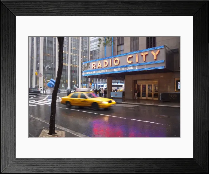 Framed Print : Radio City Music Hall, 6th Avenue, Manhattan, New York City, USA Framed Print : Radio City Music Hall, 6th Avenue, Manhattan, New York City, USA