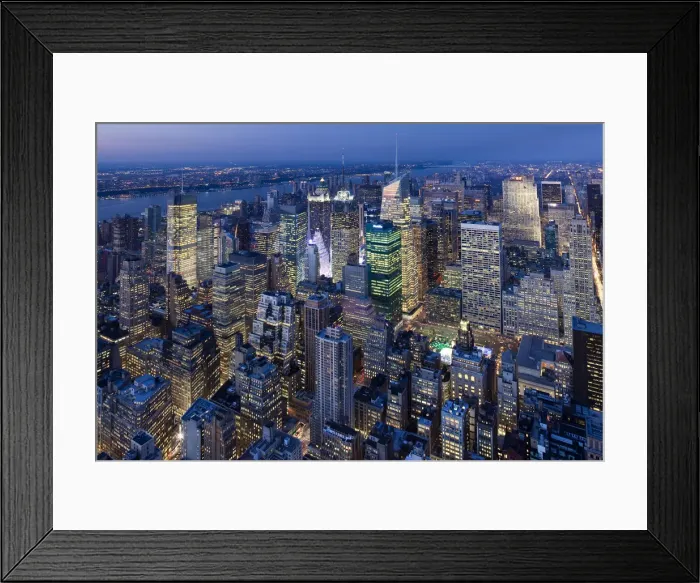 Framed Print : USA, New York City, Manhattan, Elevated view of mid-town Manhattan Framed Print : USA, New York City, Manhattan, Elevated view of mid-town Manhattan