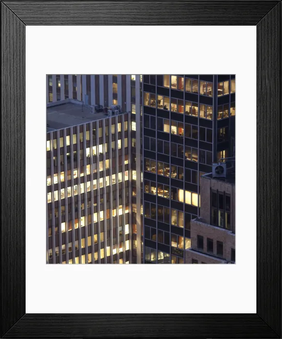 Framed Print : Office buildings in Manhattan, New York City, USA Framed Print : Office buildings in Manhattan, New York City, USA