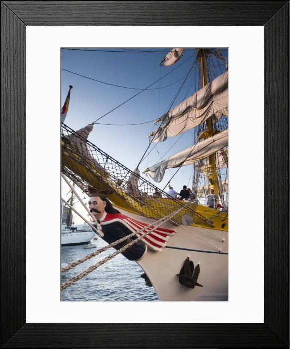 Framed Print : USA, Massachusetts, Boston, Sail Boston Tall Ships Festival, Romanian tall ship, Mircea Framed Print : USA, Massachusetts, Boston, Sail Boston Tall Ships Festival, Romanian tall ship, Mircea