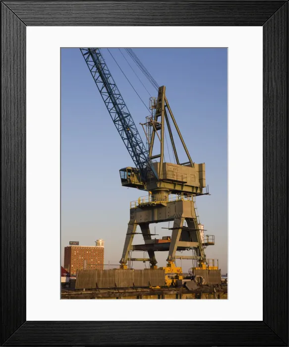 Framed Print : USA, Massachusetts, Boston, Shipyard Crane, East Boston waterfront Framed Print : USA, Massachusetts, Boston, Shipyard Crane, East Boston waterfront