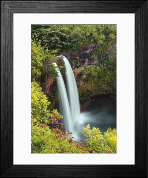 Framed Print : USA, Hawaii, Kauai, Wailua Falls