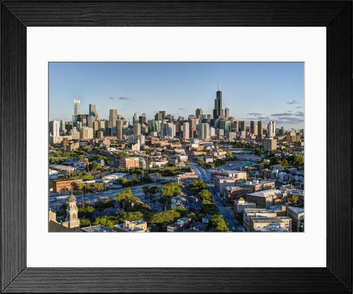 Framed Print : USA, Illinois, Chicago, City skyline Framed Print : USA, Illinois, Chicago, City skyline