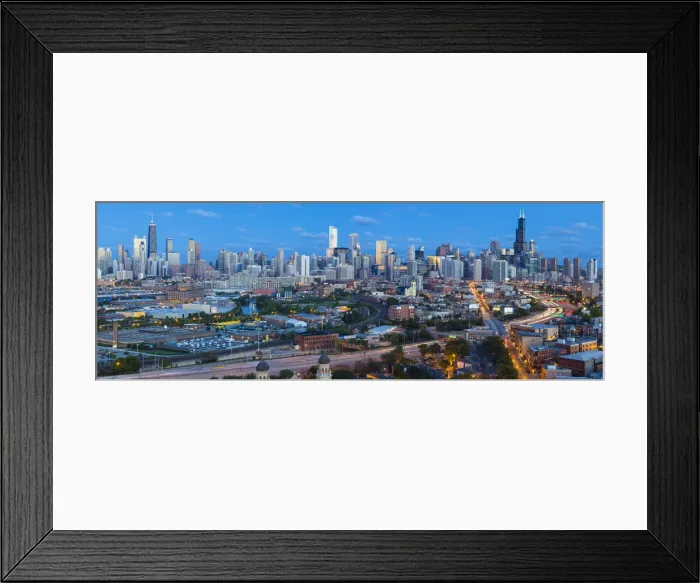 Framed Print : USA, Illinois, Chicago, City skyline Framed Print : USA, Illinois, Chicago, City skyline