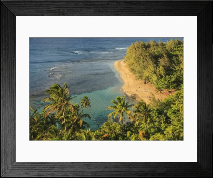 Framed Print : USA, Hawaii, Kauai, Kee Beach from Kalalau Trail Framed Print : USA, Hawaii, Kauai, Kee Beach from Kalalau Trail