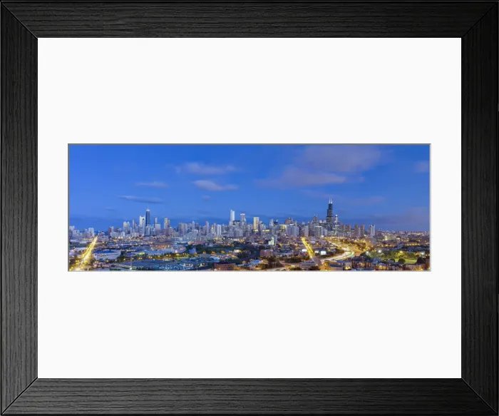 Framed Print : USA, Illinois, Chicago, City skyline Framed Print : USA, Illinois, Chicago, City skyline