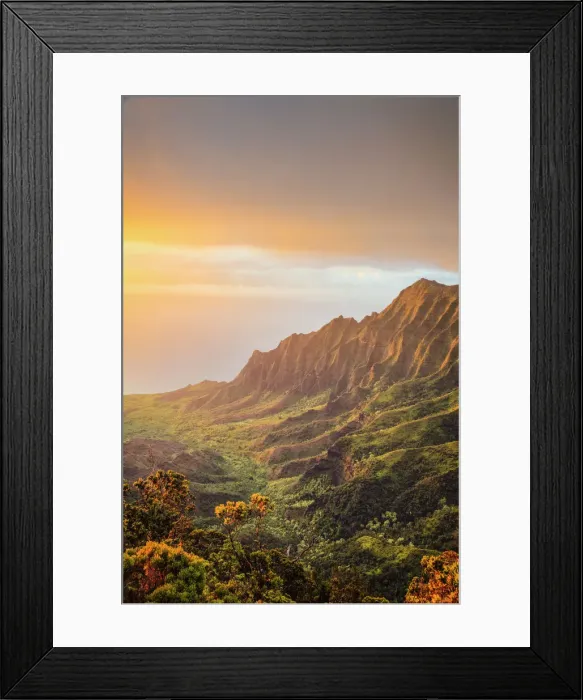 Framed Print : USA, Hawaii, Kauai, Na Pali Coast, Kalalau Valley Framed Print : USA, Hawaii, Kauai, Na Pali Coast, Kalalau Valley