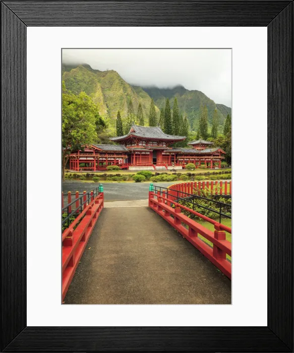 Framed Print : USA, Hawaii, Oahu, Byodo-In Temple Framed Print : USA, Hawaii, Oahu, Byodo-In Temple