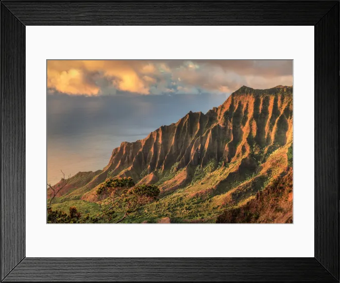 Framed Print : USA, Hawaii, Kauai, Na Pali Coast, Kalalau Valley Framed Print : USA, Hawaii, Kauai, Na Pali Coast, Kalalau Valley