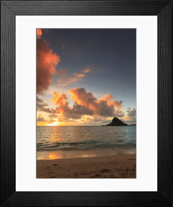 Framed Print : USA, Hawaii, Oahu, Kualoa Beach Park, Mokolii Island (Chinamans Hat) Framed Print : USA, Hawaii, Oahu, Kualoa Beach Park, Mokolii Island (Chinamans Hat)