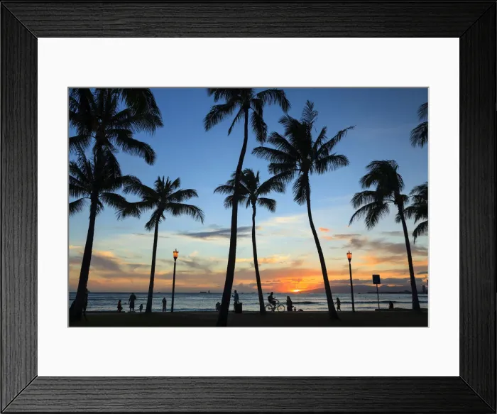 Framed Print : USA, Hawaii, Oahu, Honolulu, Waikiki Beach, Kapiolani Park Framed Print : USA, Hawaii, Oahu, Honolulu, Waikiki Beach, Kapiolani Park