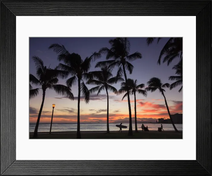 Framed Print : USA, Hawaii, Oahu, Honolulu, Waikiki Beach, Kapiolani Park Framed Print : USA, Hawaii, Oahu, Honolulu, Waikiki Beach, Kapiolani Park