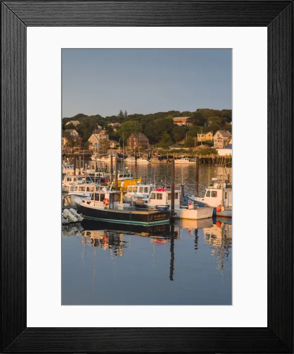 Framed Print : USA, Massachusetts, Cape Ann, Gloucester, Inner Harbor, fishing boats, sunset Framed Print : USA, Massachusetts, Cape Ann, Gloucester, Inner Harbor, fishing boats, sunset
