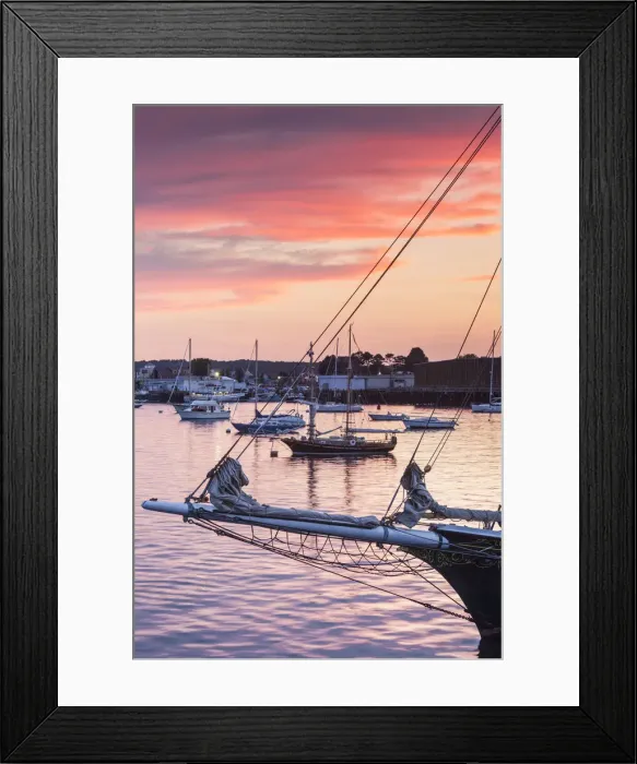 Framed Print : USA, Massachusetts, Cape Ann, Gloucester, Gloucester Harbor, sunset Framed Print : USA, Massachusetts, Cape Ann, Gloucester, Gloucester Harbor, sunset