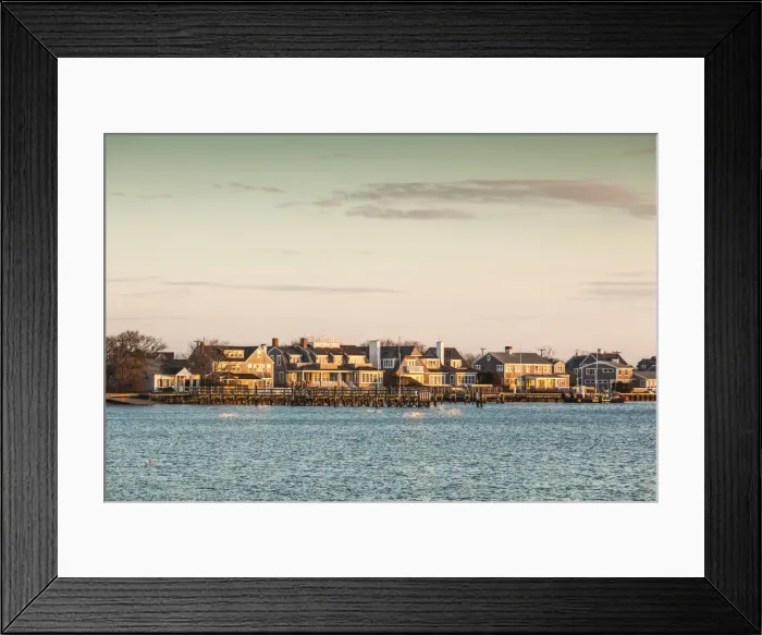Framed Print : USA, New England, Massachusetts, Nantucket Island, Nantucket Town, harborfront, dawn Framed Print : USA, New England, Massachusetts, Nantucket Island, Nantucket Town, harborfront, dawn