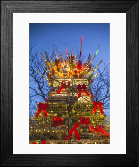 Framed Print : USA, New England, Massachusetts, Cape Cod, Provincetown, lobster trap Christmas Tree Framed Print : USA, New England, Massachusetts, Cape Cod, Provincetown, lobster trap Christmas Tree