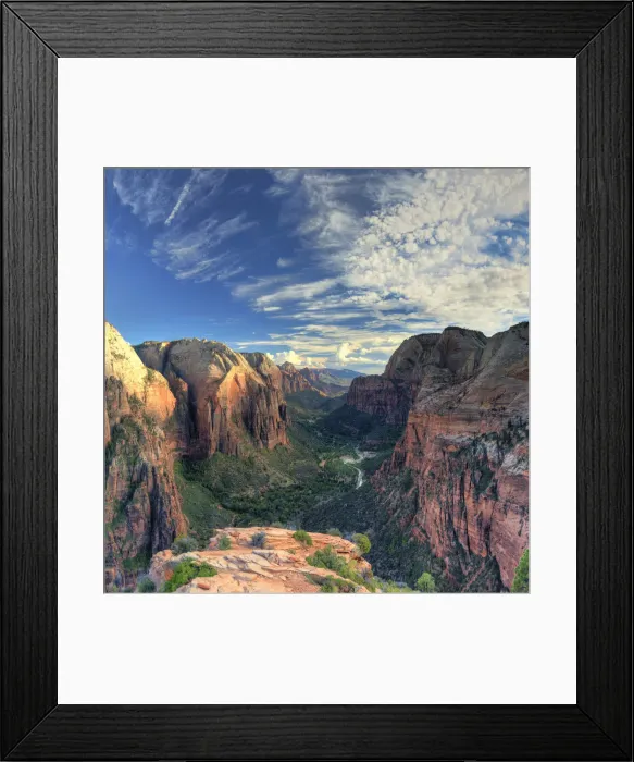 Framed Print : USA, Utah, Zion National Park, Zion Canyon from Angels Landing Framed Print : USA, Utah, Zion National Park, Zion Canyon from Angels Landing