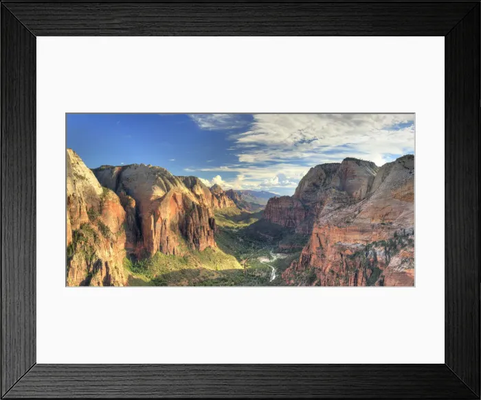 Framed Print : USA, Utah, Zion National Park, Zion Canyon from Angels Landing Framed Print : USA, Utah, Zion National Park, Zion Canyon from Angels Landing