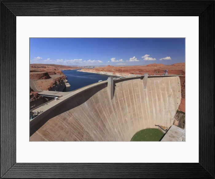 Framed Print : USA, Arizona, Page, Lake Powell and Glen Canyon Dam Framed Print : USA, Arizona, Page, Lake Powell and Glen Canyon Dam
