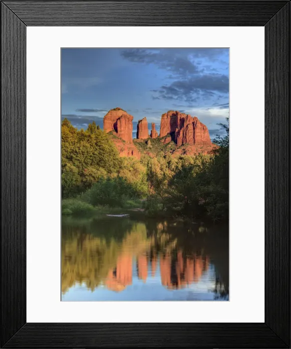 Framed Print : USA, Arizona, Sedona, Cathedral Rock glowing at sunset Framed Print : USA, Arizona, Sedona, Cathedral Rock glowing at sunset