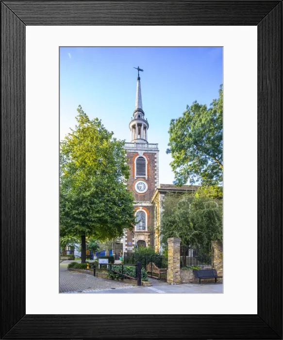Framed Print : St. Marys church, Rotherhithe, London, England, UK - the Pilgrim Fathers set Framed Print : St. Marys church, Rotherhithe, London, England, UK - the Pilgrim Fathers set