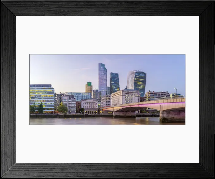 Framed Print : UK, England, London, London Bridge and The City skyline, 22 Bishopsgate, Cheesegrater