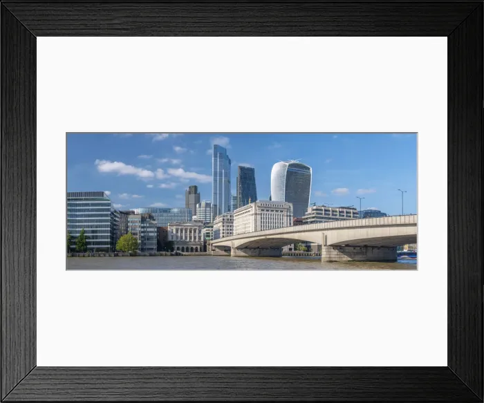 Framed Print : UK, England, London, London Bridge and The City skyline, 22 Bishopsgate, Cheesegrater Framed Print : UK, England, London, London Bridge and The City skyline, 22 Bishopsgate, Cheesegrater
