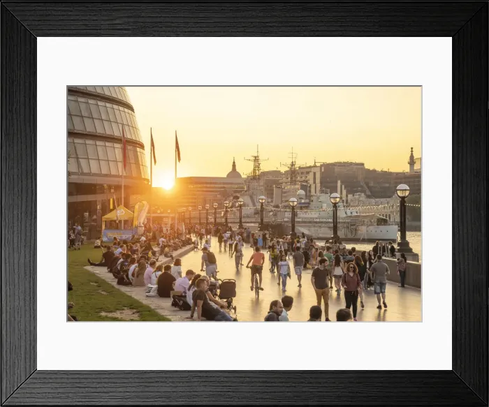 Framed Print : UK, England, London, City Hall and HMS Belfast Framed Print : UK, England, London, City Hall and HMS Belfast