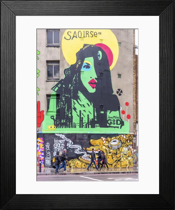 Framed Print : UK, England, London, Hackney, Shoreditch, Great Eastern Street and Rivington Street