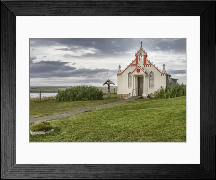 Framed Print : Italian Chapel (Queen of Peace Chapel), Lamb Holm, Mainland, Orkney islands, Scotland, UK Framed Print : Italian Chapel (Queen of Peace Chapel), Lamb Holm, Mainland, Orkney islands, Scotland, UK