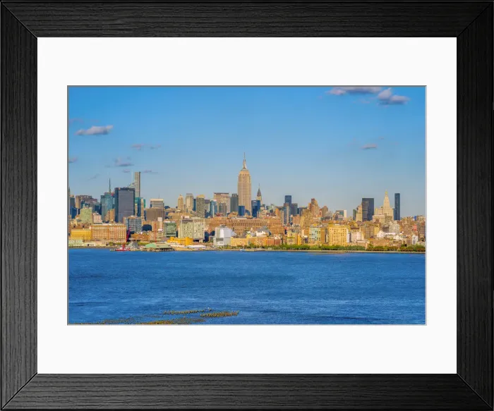 Framed Print : USA, New York, Manhattan, Midtown Manhattan and Empire State Building across Hudson River Framed Print : USA, New York, Manhattan, Midtown Manhattan and Empire State Building across Hudson River