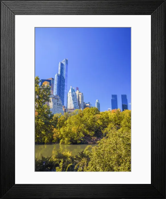 Framed Print : USA, New York, Midtown, Central Park, One57 on left Framed Print : USA, New York, Midtown, Central Park, One57 on left