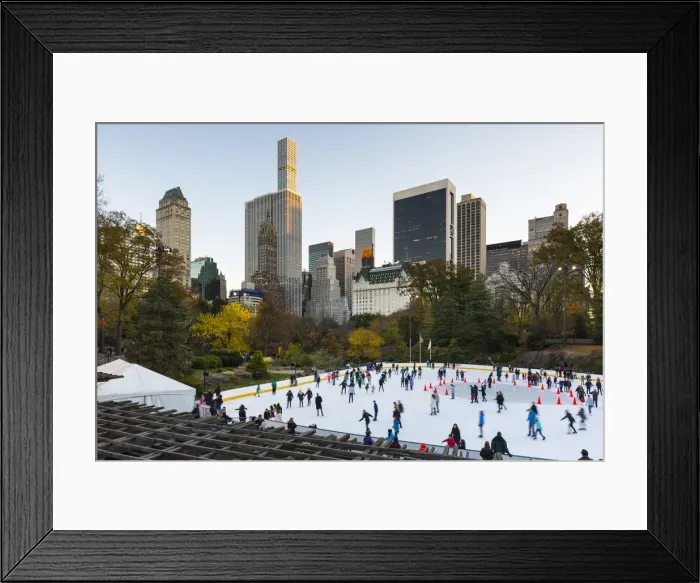 Framed Print : Wollman Ice rink, Central Park, Manhattan, New York City, USA Framed Print : Wollman Ice rink, Central Park, Manhattan, New York City, USA