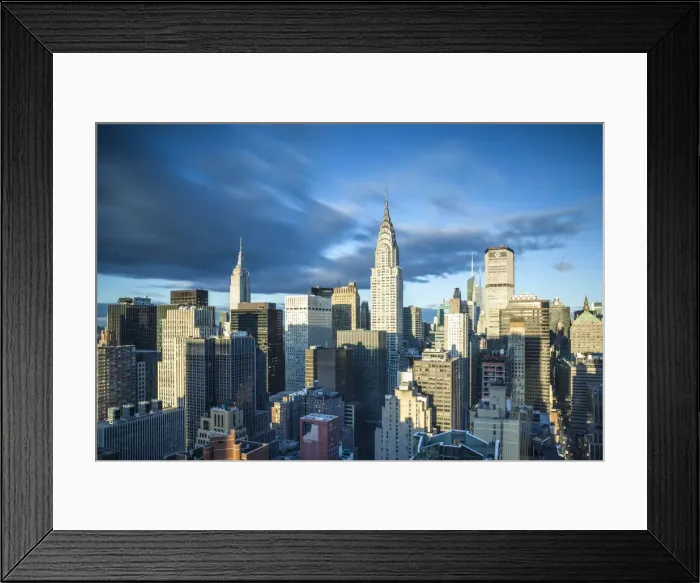Framed Print : Empire State Building and Chysler Buildings, Midtown Manhattan, New York City, USA Framed Print : Empire State Building and Chysler Buildings, Midtown Manhattan, New York City, USA