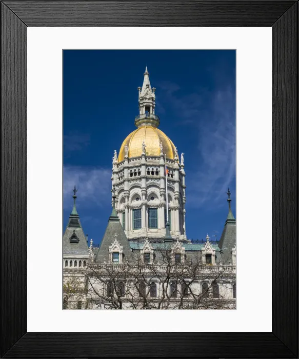 Framed Print : USA, Connecticut, Hartford, Connecticut State Capitol, exterior Framed Print : USA, Connecticut, Hartford, Connecticut State Capitol, exterior