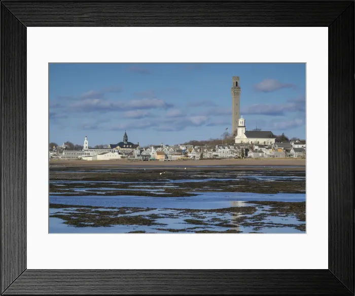 Framed Print : USA, Massachusetts, Cape Cod, Provincetown, town skyline with Provincetown Monument Framed Print : USA, Massachusetts, Cape Cod, Provincetown, town skyline with Provincetown Monument