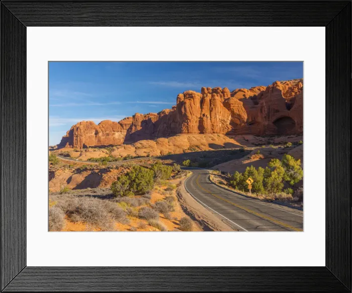 Framed Print : USA, Utah, Arches National Park, The Windows Road Framed Print : USA, Utah, Arches National Park, The Windows Road