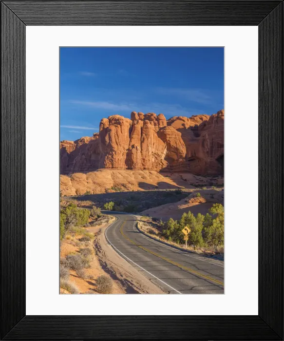 Framed Print : USA, Utah, Arches National Park, The Windows Road Framed Print : USA, Utah, Arches National Park, The Windows Road