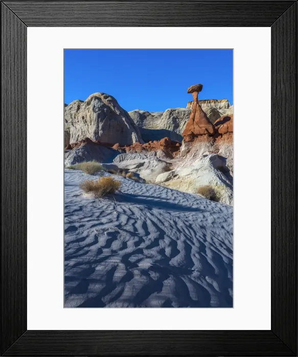 Framed Print : USA, Utah, Grand Staircase Escalante National Monument, The Toadstools Framed Print : USA, Utah, Grand Staircase Escalante National Monument, The Toadstools