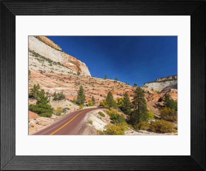 Framed Print : USA, Utah, Zion National Park, Highway 9, Zion Park Boulevard Framed Print : USA, Utah, Zion National Park, Highway 9, Zion Park Boulevard
