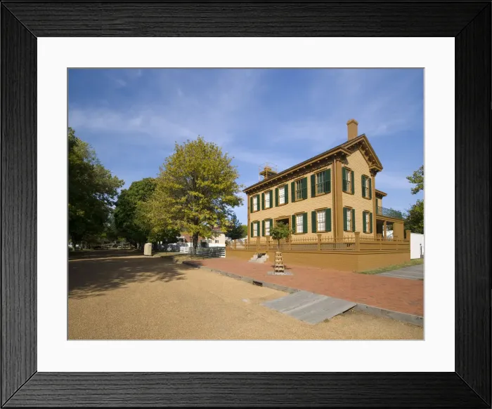 Framed Print : USA, Illinois, Springfield, Lincoln Home National Historic Site, Lincolns Home Framed Print : USA, Illinois, Springfield, Lincoln Home National Historic Site, Lincolns Home