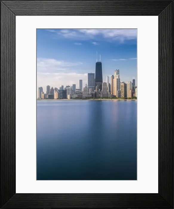 Framed Print : USA, Illinois, Chicago, City skyline and Lake Michigan Framed Print : USA, Illinois, Chicago, City skyline and Lake Michigan