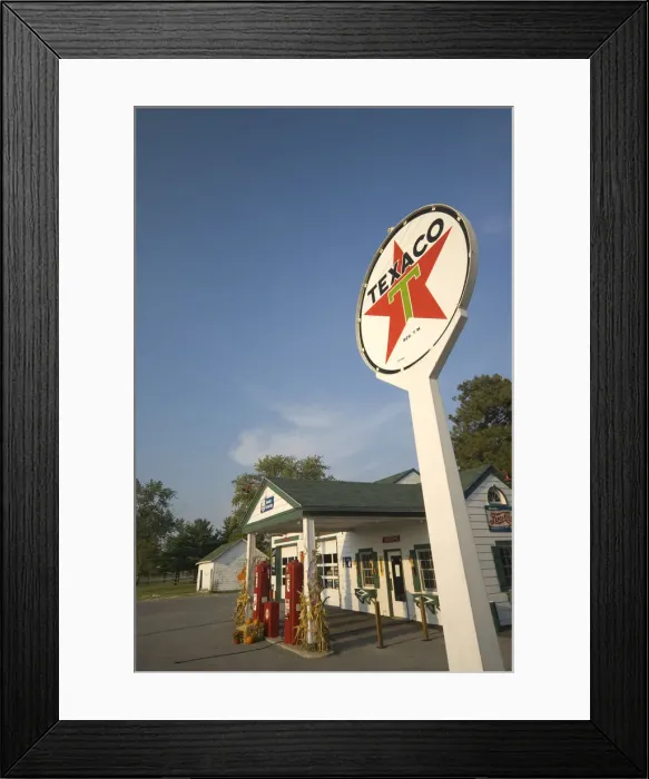 Framed Print : USA, Illinois, Route 66, Dwight, 1933 Ambler-Becker Gas Station Framed Print : USA, Illinois, Route 66, Dwight, 1933 Ambler-Becker Gas Station