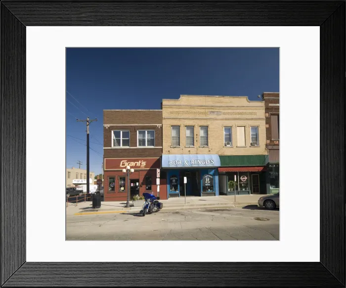Framed Print : USA, Illinois, Old Route 66, Pontiac, Main street Framed Print : USA, Illinois, Old Route 66, Pontiac, Main street