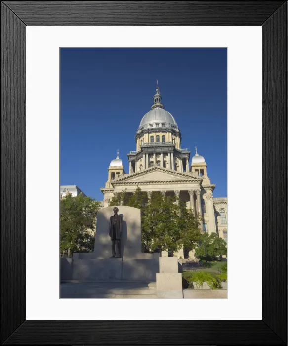 Framed Print : USA, Illinois, Springfield, New Capitol Building Framed Print : USA, Illinois, Springfield, New Capitol Building