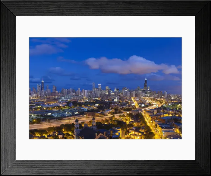 Framed Print : USA, Illinois, Chicago, City Skyline