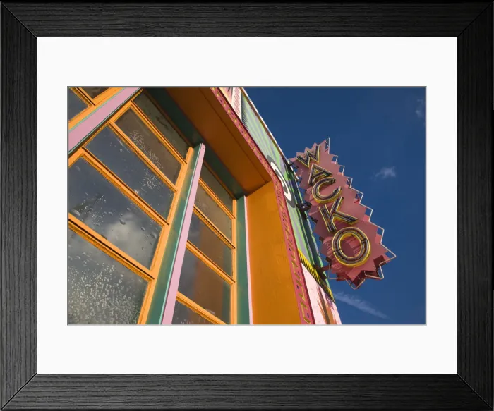 Framed Print : USA, California, Los Angeles, Loz Feliz neighborhood, La Luz de Jesus gallery Framed Print : USA, California, Los Angeles, Loz Feliz neighborhood, La Luz de Jesus gallery