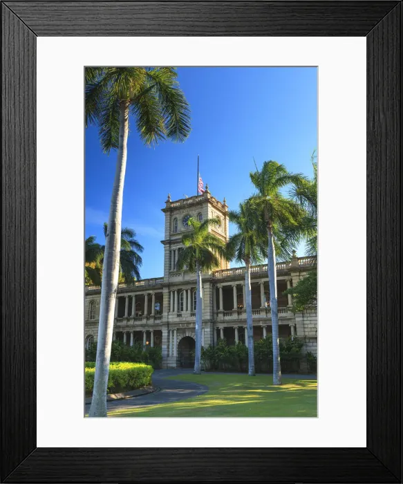 Framed Print : USA, Hawaii, Oahu, Honolulu, Historic Iolani Royal Palace Framed Print : USA, Hawaii, Oahu, Honolulu, Historic Iolani Royal Palace