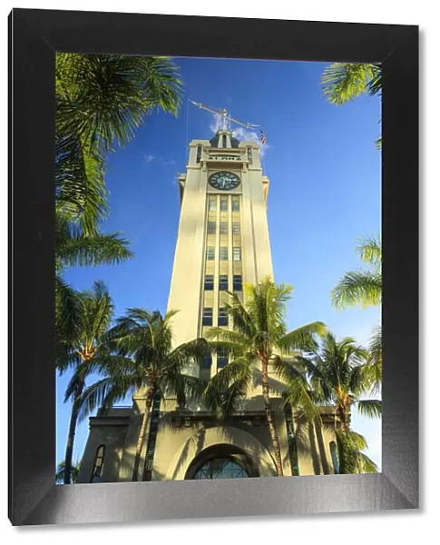 USA, Hawaii, Oahu, Honolulu, Honolulu Harbour, Historic Aloha Tower
