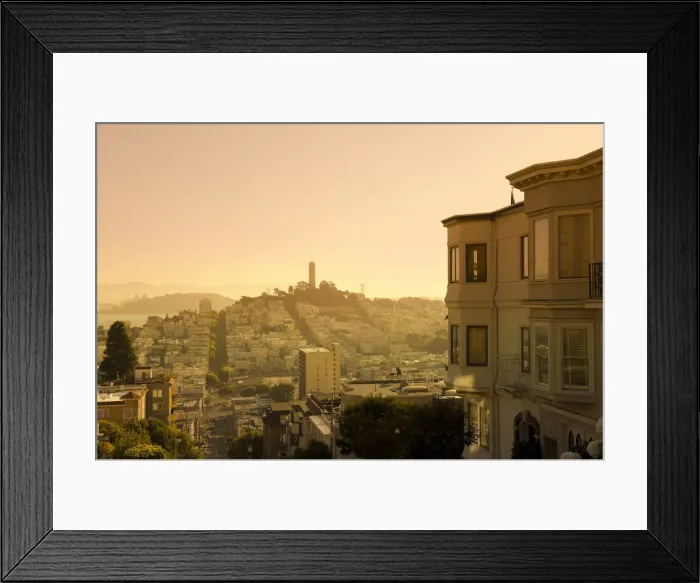 Framed Print : USA, California, San Francisco, Telegraph Hill and Coit Tower Framed Print : USA, California, San Francisco, Telegraph Hill and Coit Tower